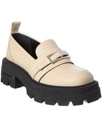 Sergio Rossi - Alicia 90 Leather Platform Loafer - Lyst
