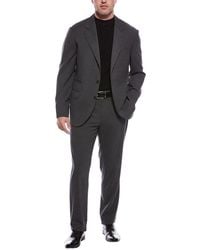 Brunello Cucinelli - 2Pc Wool Suit With Flat Front Pant - Lyst