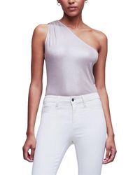 L'Agence - Sheridan One-shoulder Bodysuit - Lyst