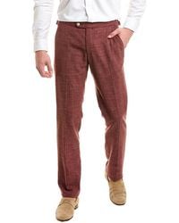 Richard James - Flat Front Wool & Linen-Blend Trouser - Lyst