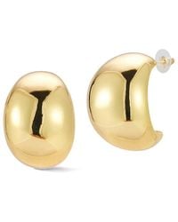 Glaze Jewelry - Plated Chunky Dome Hoop Earrings - Lyst