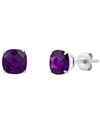 MaxColor - 14K 1.60 Ct. Tw. Amethyst Stud Earrings - Lyst