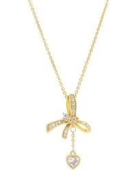 Savvy Cie - Cz Dangle Necklace - Lyst