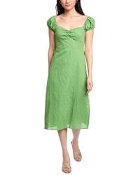 Lost + Wander - Elia Linen-Blend Midi Dress - Lyst