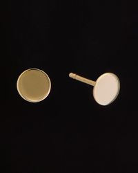 Italian Gold - 14k Disc Studs - Lyst