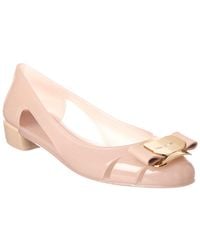 Ferragamo - New Vara Jelly Ballet Flat - Lyst