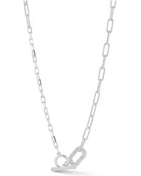 Glaze Jewelry - Cz Toggle Necklace - Lyst
