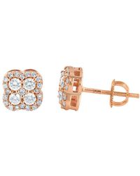 Monary - 14k Rose Gold 0.50 Ct. Tw. Diamond Earrings - Lyst