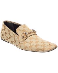 Gucci - Ragazzo Gg Supreme Canvas & Leather Loafer - Lyst