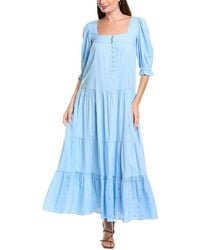 Garrie B - Long Sleeve Maxi Dress - Lyst
