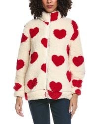 Madison Miles - Fleece Zip Cardigan - Lyst