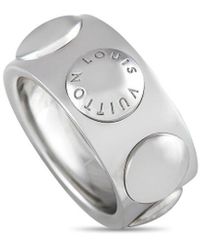 Louis Vuitton - 18K Diamond Empreinte Ring (Authentic Pre-Owned) - Lyst