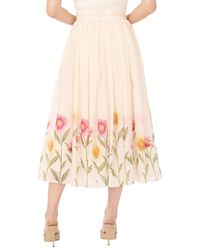 Ted Baker - Megan Linen-Blend Skirt - Lyst