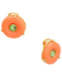 Kenneth Jay Lane - Button Earrings - Lyst