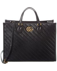 gg marmont matelassé large tote