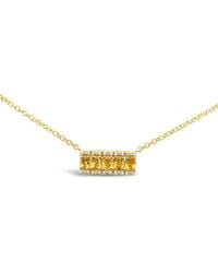 Le Vian - Le Vian 14K 0.97 Ct. Tw. Diamond & Sapphire Adjustable Necklace - Lyst