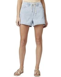 PAIGE - Alissa Distressed Zoey Short Jean - Lyst