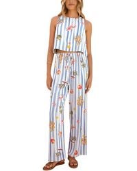 Esea - 2Pc Linen-Blend Top & Pant Set - Lyst