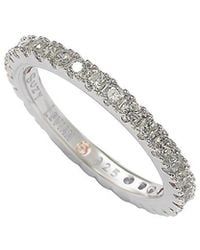 Suzy Levian - Silver Cz Stackable Ring - Lyst