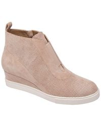 Linea Paolo - Anna-L Suede Wedge Sneaker - Lyst