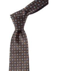 Canali - Floral Squares Silk Tie - Lyst