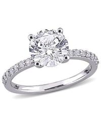 Rina Limor - 10k 2.72 Ct. Tw. White Sapphire Solitaire Ring - Lyst