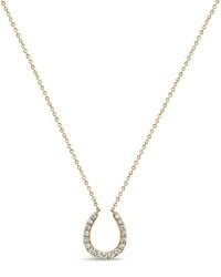 Sabrina Designs - 14K 0.35 Ct. Tw. Diamond Horseshoe Necklace - Lyst