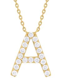 Sabrina Designs - 14K 0.30 Ct. Tw. Diamond A Initial Pendant - Lyst
