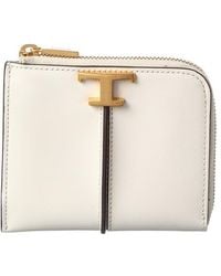 Tod's - T Timeless Leather Coin Purse - Lyst