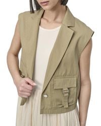 DKNY - Collared Vest - Lyst