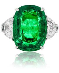 Diana M. Jewels - Fine Jewelry White Gold 1.07 Ct. Tw. Diamond Half-set Ring - Lyst