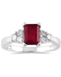 Gem Spark - 14K 1.15 Ct. Tw. Diamond & Ruby Ring - Lyst