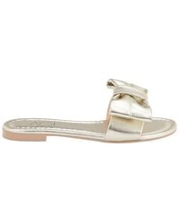 Agl Attilio Giusti Leombruni - Summer Ribbon Leather Slides - Lyst