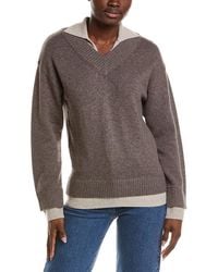 NAADAM - Premium Wool & Cashmere-Blend Layered Polo Sweater - Lyst