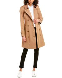 Burberry Gabardine Trench Coat - Brown