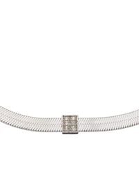 Meshmerise - 18K Vermeil 0.06 Ct. Tw. Diamond Herringbone Choker Necklace - Lyst