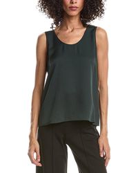 Theory - Sculpted Straight Shell Silk Top - Lyst