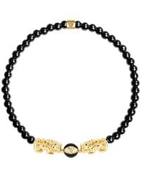 Karma and Luck - Zodiac Plated Cz Beaded Bracelet - Lyst