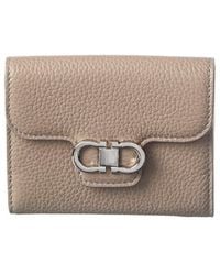 Ferragamo - Gancini Leather Card Holder - Lyst