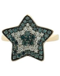Suzy Levian - 14k Rose Gold 1.02 Ct. Tw. Diamond Star Ring - Lyst