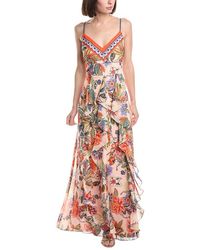 Eliza J - Sleeveless Printed Midi Dress - Lyst