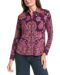 Johnny Was - Petite The Janie Favorite Button Front Shirt - Lyst