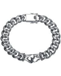 Genevive Jewelry - Rachel Glauber Plated Link Chain Bracelet - Lyst