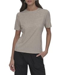 DKNY - Logo Knit Top - Lyst