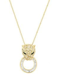 Effy Fine Jewelry - 14K 0.54 Ct. Tw. Diamond & Emerald Necklace - Lyst