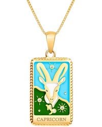 Karma and Luck - Plated Cz Pendant Necklace - Lyst