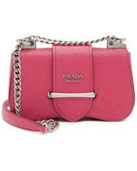 Prada - Leather Lux Sidonie Shoulder Bag (Authentic Pre-Owned) - Lyst