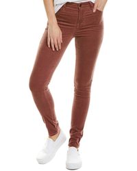 J Brand Maria Warm Sable High-rise Skinny Leg - Purple
