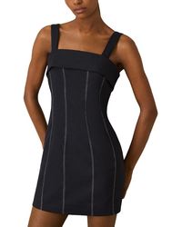 Reiss - Effie Short Contrast Stitch Dress - Lyst