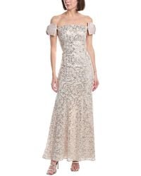 Eliza J - Puff Sleeve Embellished Maxi Dress - Lyst